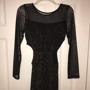 Sparkle club dress with cut out